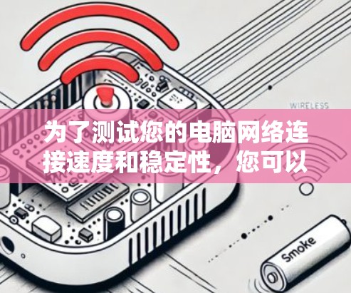 为了测试您的电脑网络连接速度和稳定性，您可以按照以下步骤进行