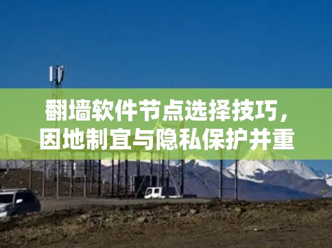 翻墙软件节点选择技巧，因地制宜与隐私保护并重