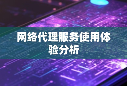 网络代理服务使用体验分析