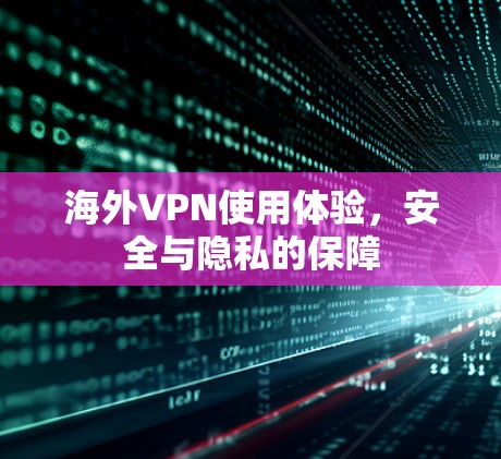 海外VPN使用体验，安全与隐私的保障