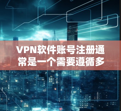 VPN软件账号注册通常是一个需要遵循多个步骤的操作流程，以确保账号能够顺利注册并正常使用。以下是一个典型的VPN软件账号注册操作流程