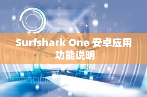 Surfshark One 安卓应用 功能说明