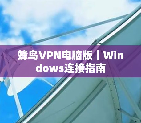 蜂鸟VPN电脑版｜Windows连接指南