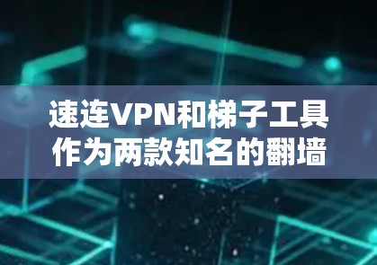 速连VPN和梯子工具作为两款知名的翻墙软件，各自有其独特的优势和适用场景。以下是对它们的详细评测和对比分析